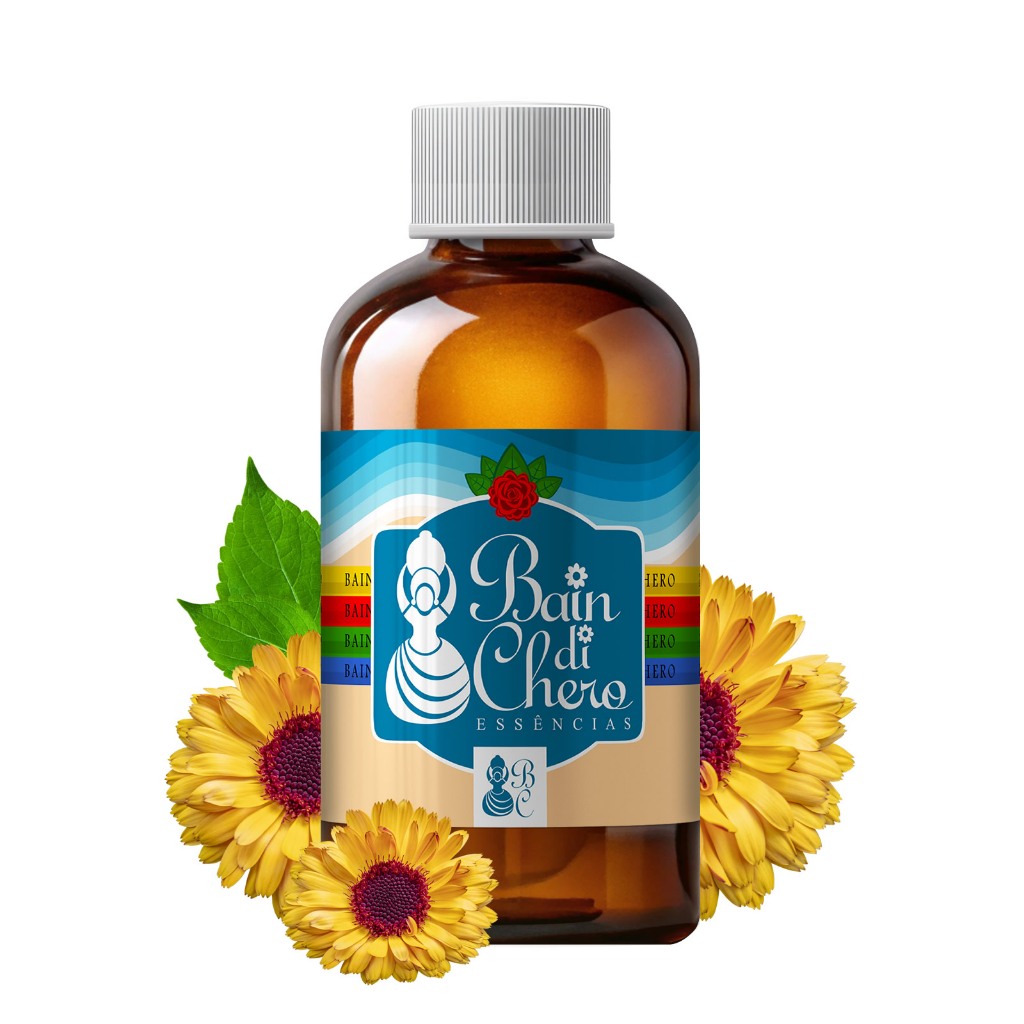 Essência Aromatizante Óleo Lipossolúvel Para Velas Aromaticas e Incensos - Calêndula 100ml