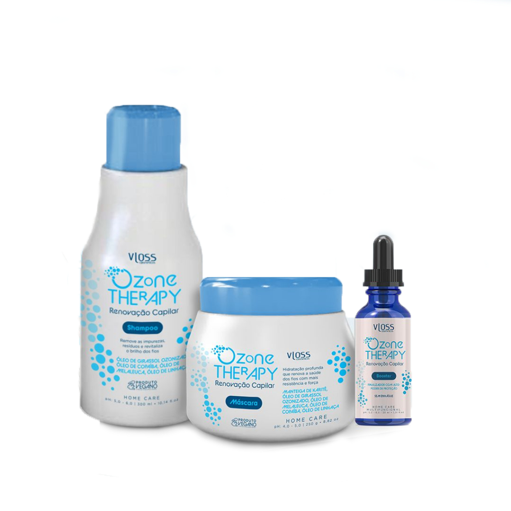 Ozone Therapy Renovação Capilar Shampoo+ Máscara+ Booster