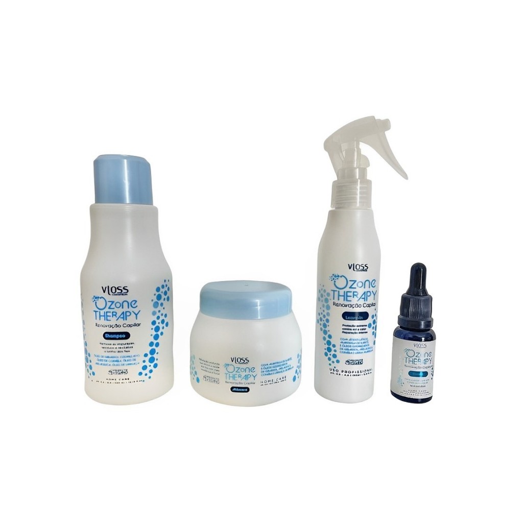 Vloss kit Ozone Therapy Óleo Ozonizado 4x1 linha Home Care