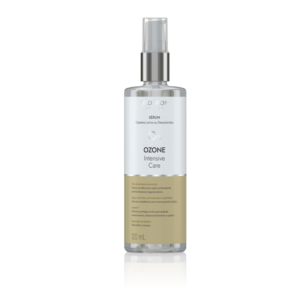 Sérum Capilar Ozone Red Iron 120ml Leave In Protetor Térmico Solar Hidratação Brilho