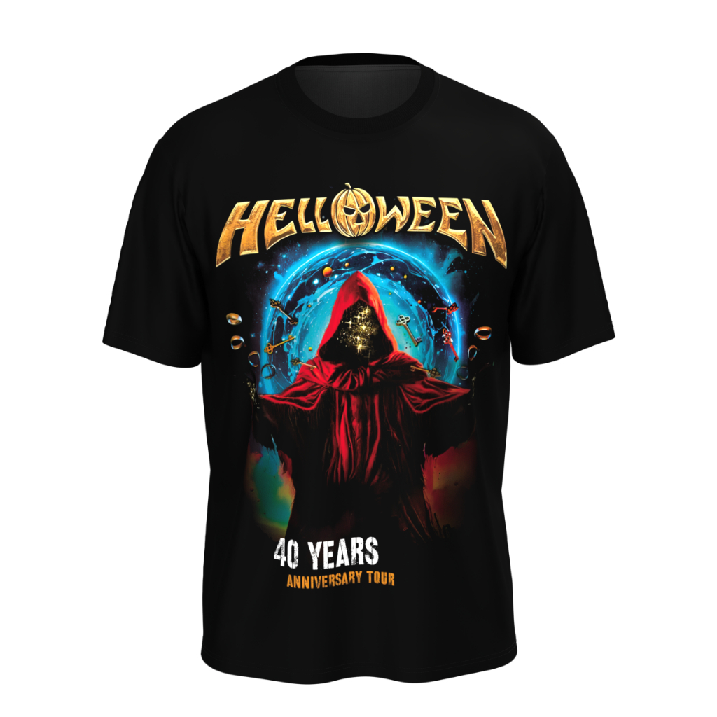 Blusa 40Th Anniversary Camiseta Aniversario 40 Anos Camisa Personalizada com seu Pedido Rock Powermetal Hell 8245