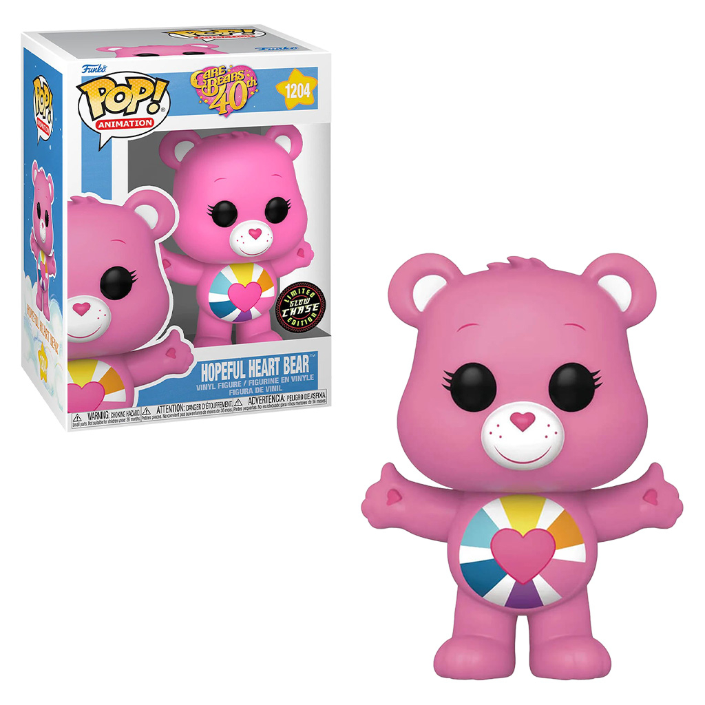 FUNKO POP ANIMATION CHASE CARE BEARS 40TH ANNIVERSARY - HOPEFULL HEART BEAR 1204 NOVO ORIGINAL