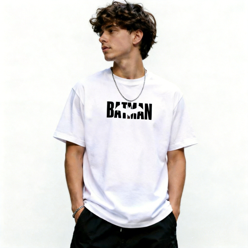 【Envio em até 24H】 Camiseta Oversized Batman Quadrinhos Streetwear Harajuku Aesthetic Camisa Unissex