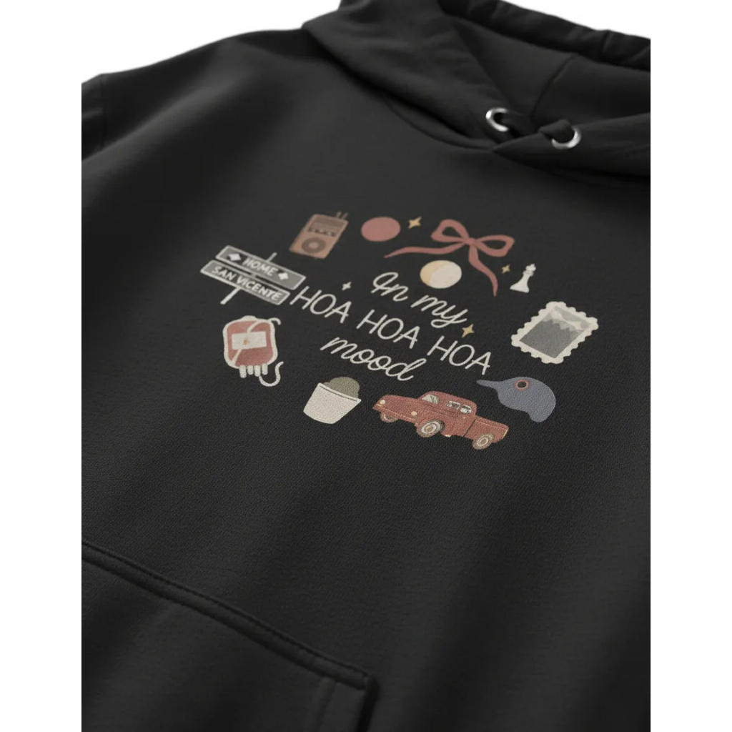 Moletom Crepúsculo Hoa Hoa Hoa Bordado - Us Custom