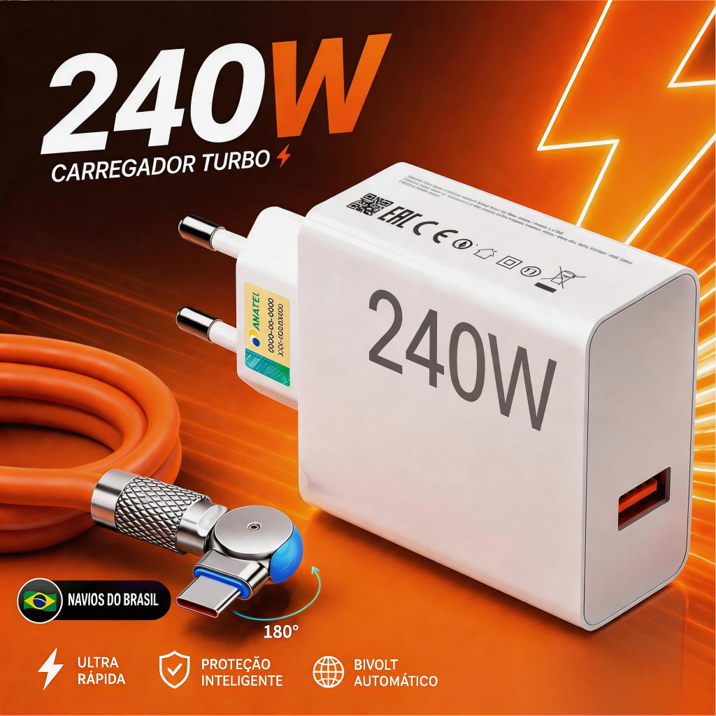 Type-C V8 Typec ios Fast Cabo de Carregamento rápido 240W Carregador para Jogar Jogos