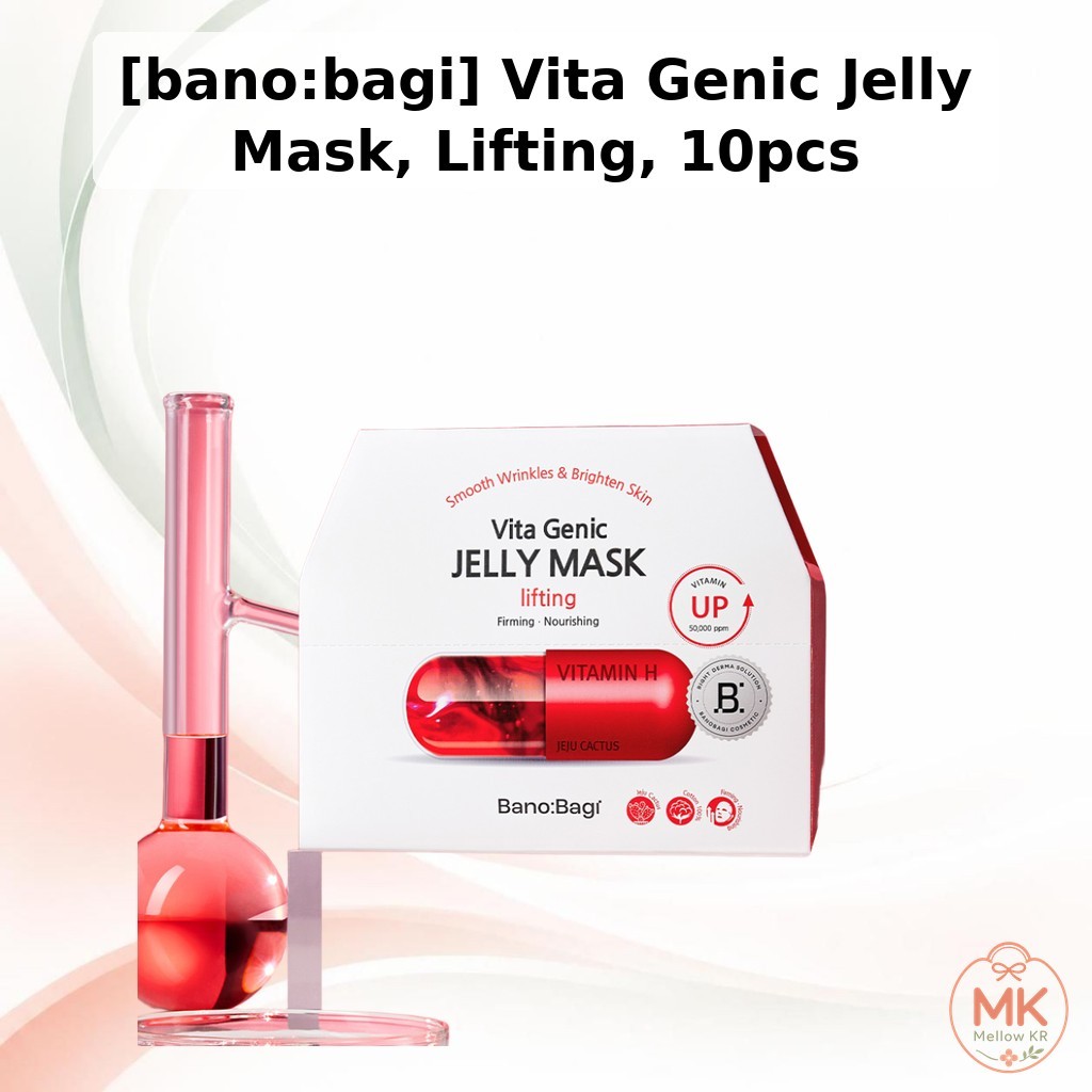 [BANOBAGI] Máscara Vita Genic Jelly Lifting 30g x 10 Folhas | Cuidados Reafirmantes E Com Elasticidade Derma-Cosmética C