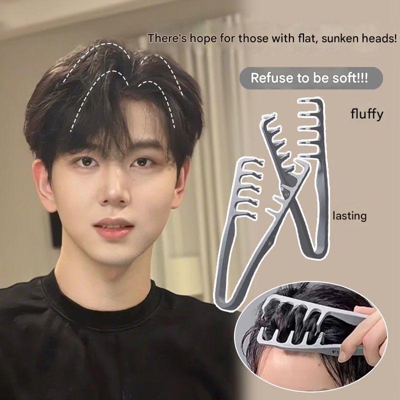 [COD] Pente De Textura Estilo Masculino Escova De Cabelo ABS Volumizing De Dentes Largos Aparelho De Ferramenta Fofa Raí