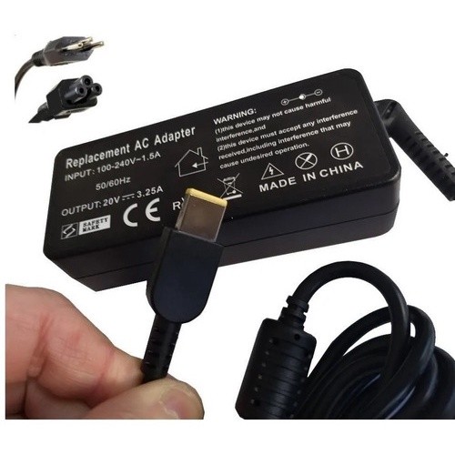 Fonte Para Carregador Notebook Lenovo Plug Retangular Usb.