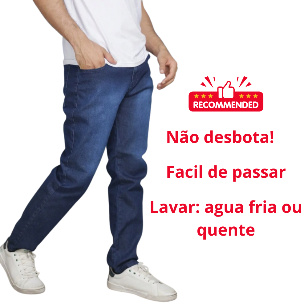 Calça Jeans Masculina Slim Claro/Escuro Moderna e Versátil