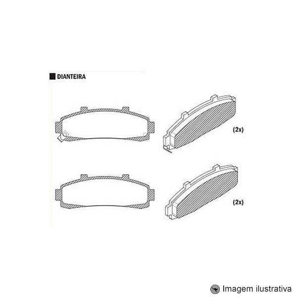 Pastilha de Freio Ford Ranger / Explores 1995 / Agarale Marrua 2008 / Bosch