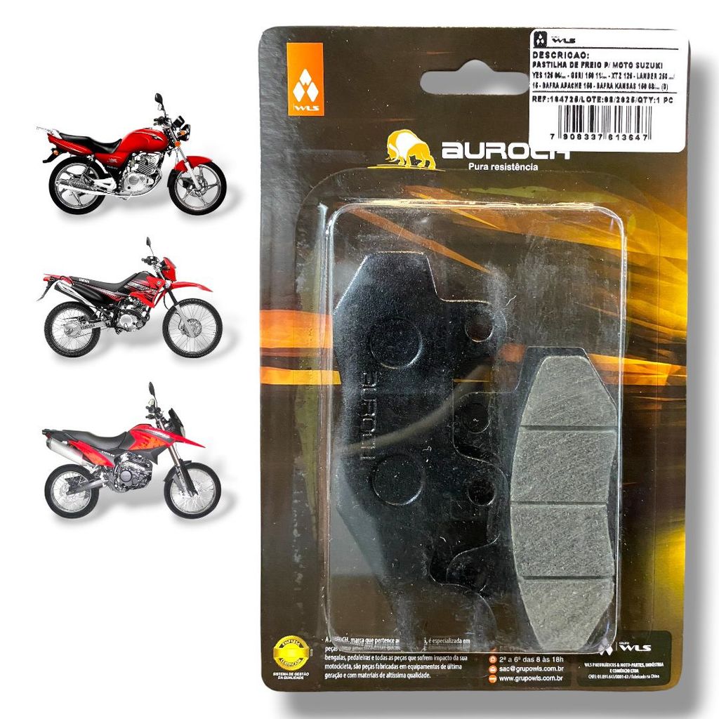 PASTILHA DE FREIO DIANT. YES 125/ XTZ 125/LANDER..15/TENERE..15/SHINE/EXPLOR 150/DISCOVE 250