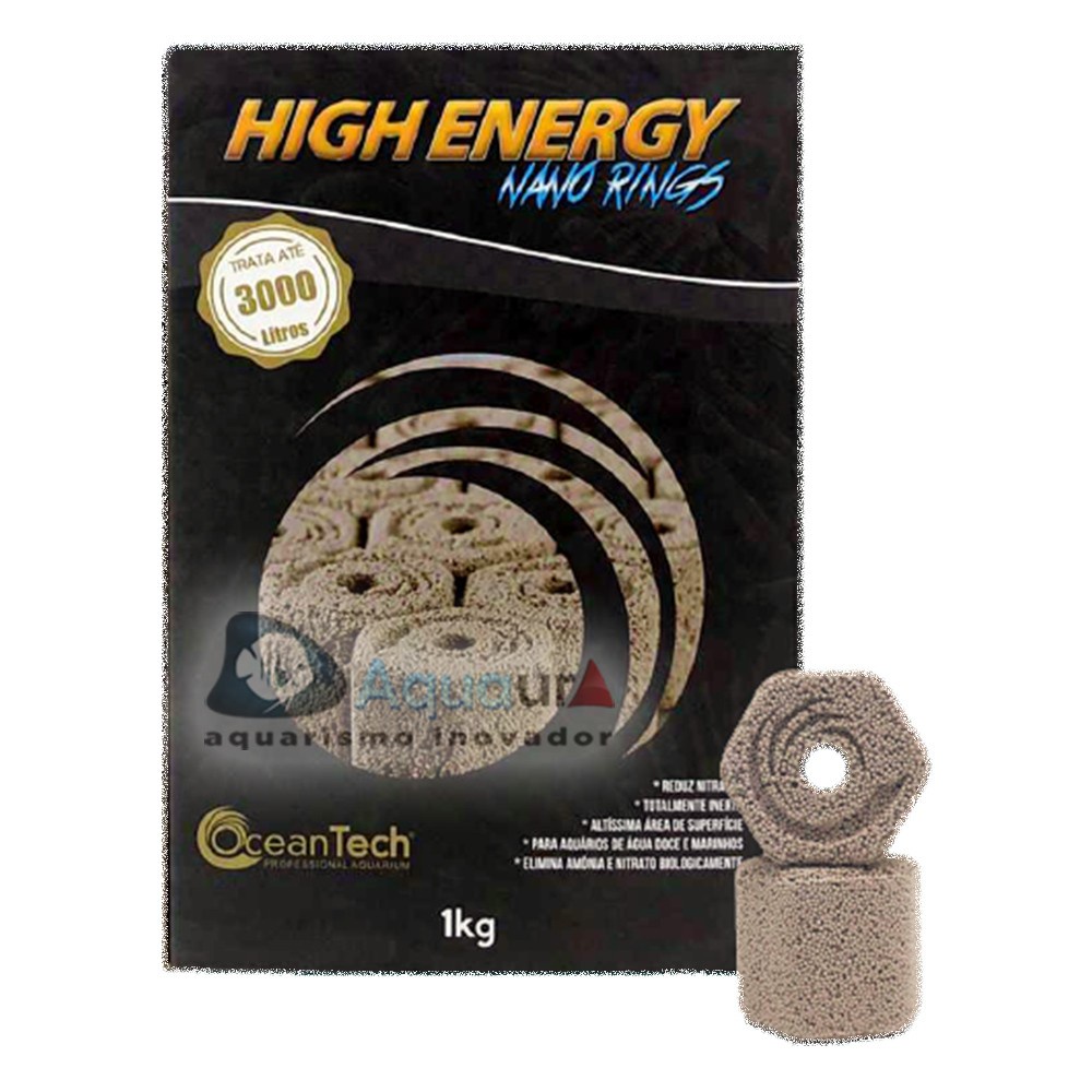 MÍDIA BIOLÓGICA HIGH ENERGY NANO RINGS OCEAN TECH - 1kg