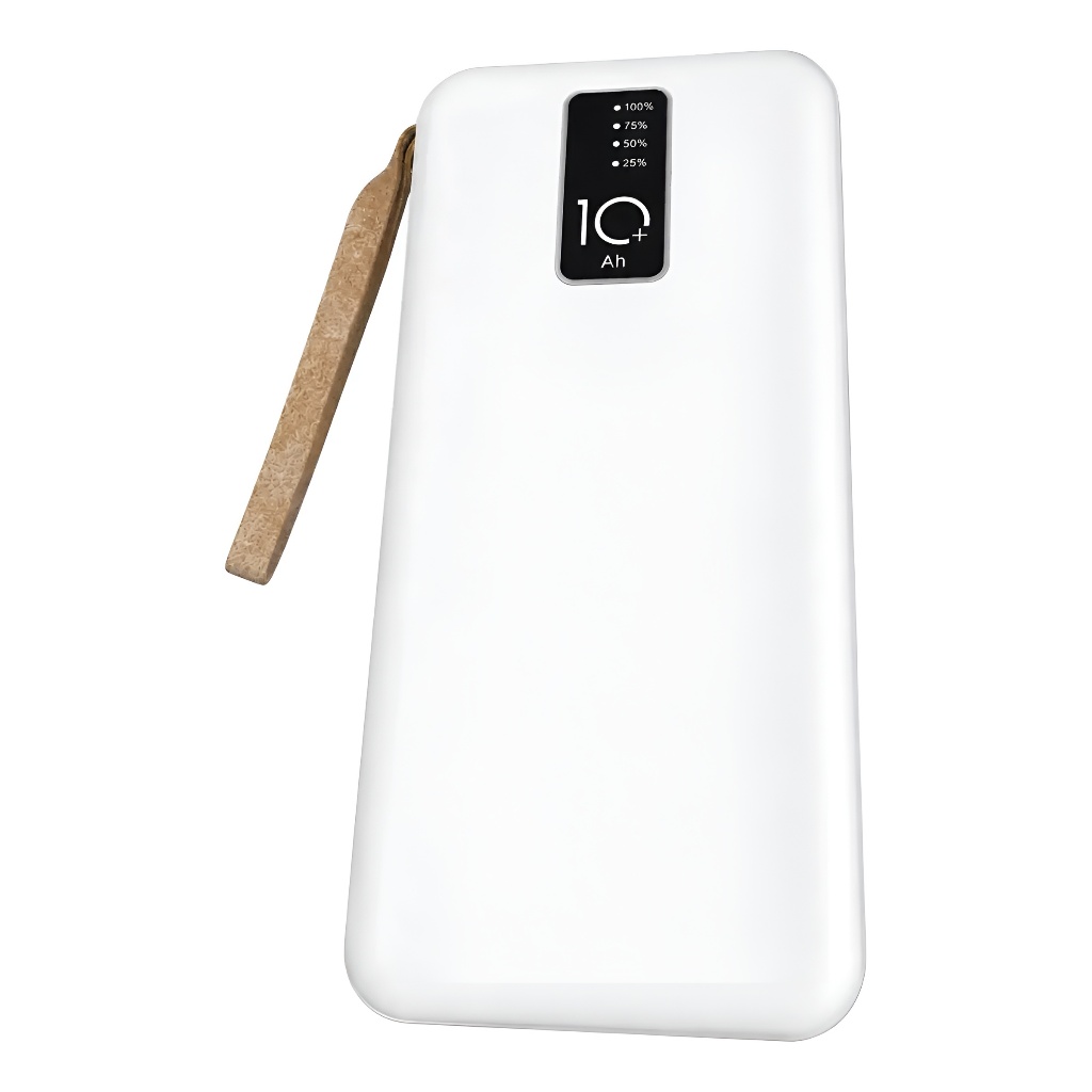 Carregador Portátil 10.000mah Power Bank Celular Tablet Fone Branco