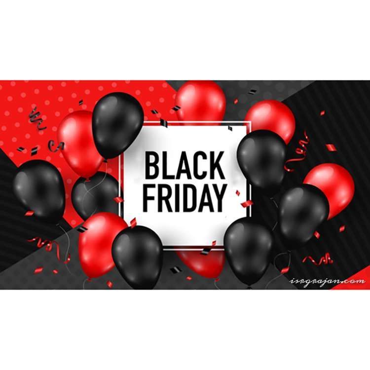Adesivo Vitrine I Black Friday Black withe I 2x1 metro VENDA MAIS JÁ