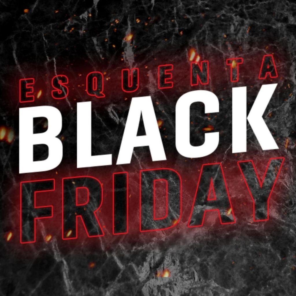 Adesivo Vitrine I ESQUENTA Black Friday I 1x1 metro  VENDA MAIS JÁ