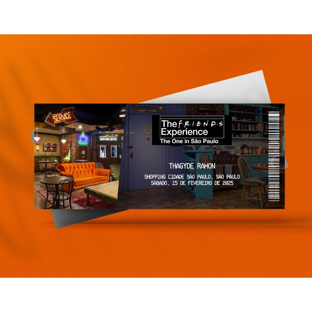 Ingresso Holográfico Personalizado The FRIENDS™ Experience