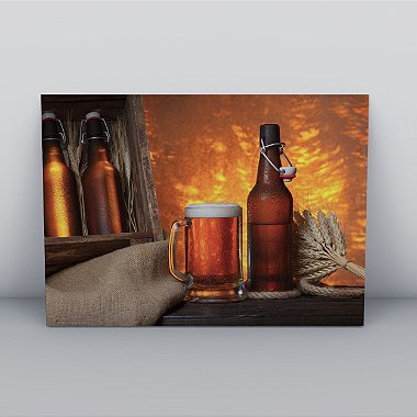 Quadro Canvas  Beer experience Borda Infinita 60x90cm
