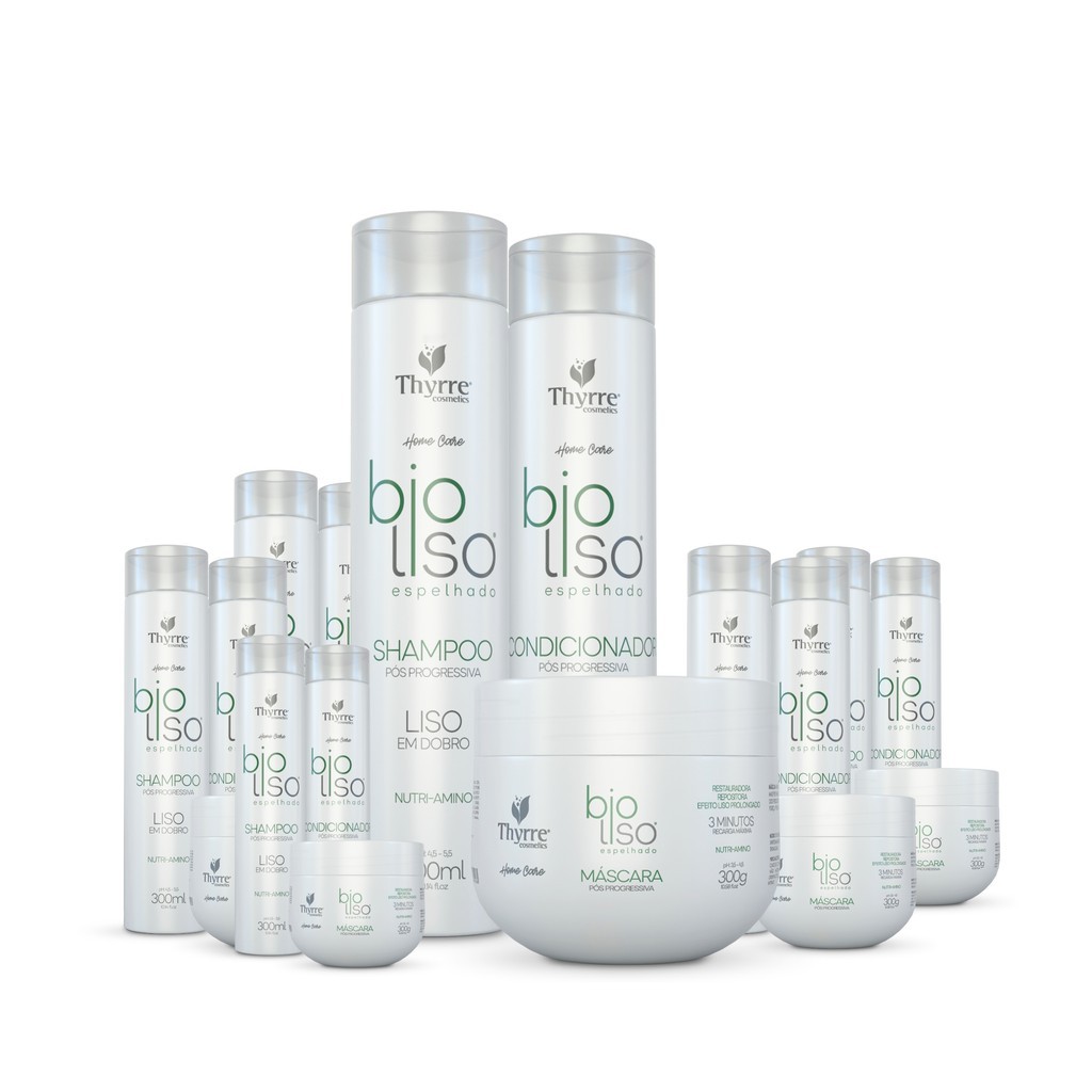 6x Kit Home Care Pós Progressiva Fortalece o Crescimento Saudável Do Cabelo Thyrre Cosmetics
