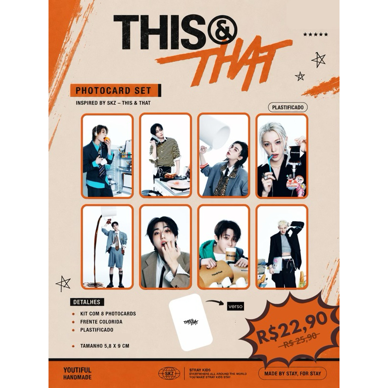 🧡 SET PHOTOCARDS STRAY KIDS | THIS & THAT 🖤