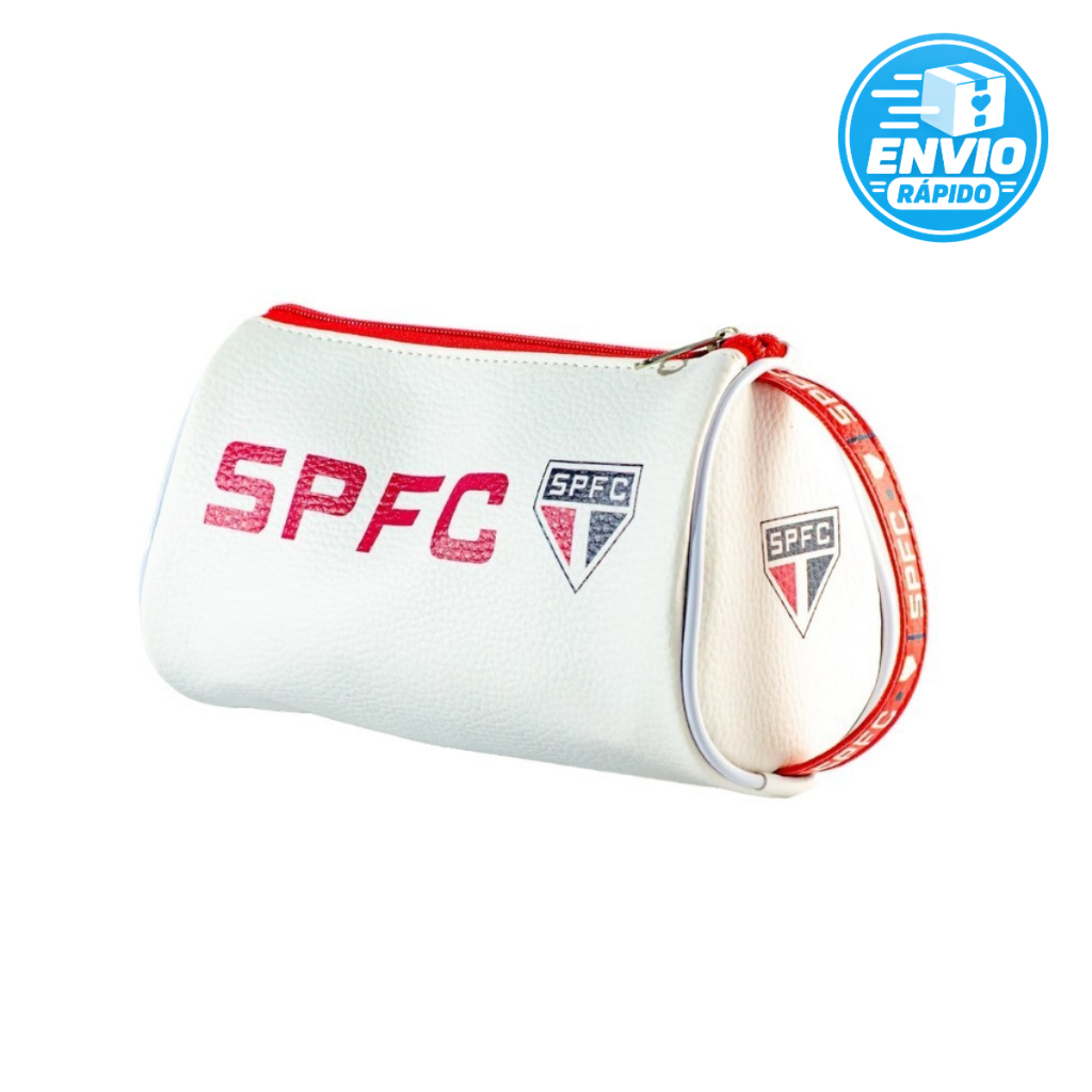 Nécessaire cilíndrica time São Paulo Futebol Clube Tricolor Oficial