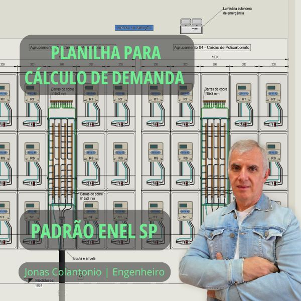 Planilha para cálculo de demanda Residencial Coletivo e individual ENEL São Paulo