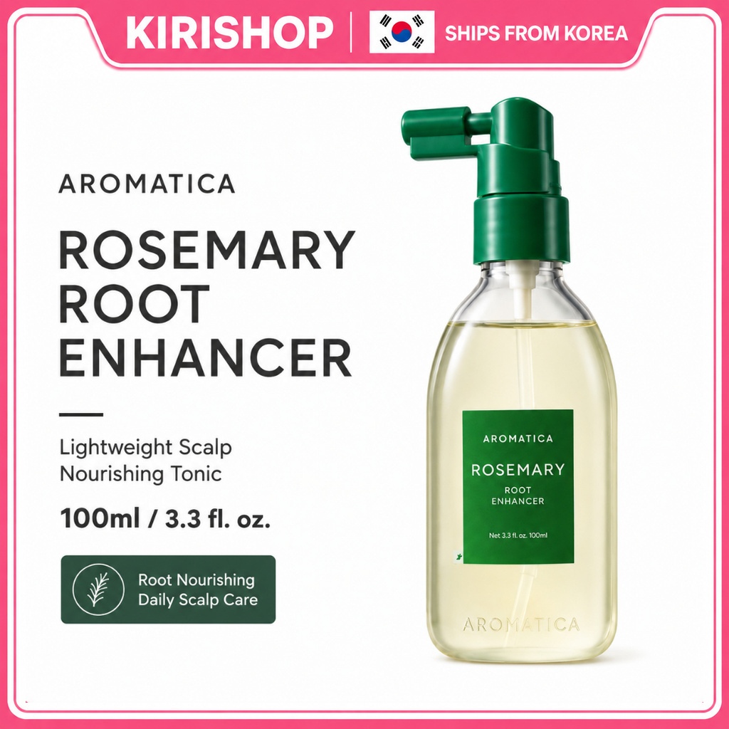 AROMATICA Rosemary Root Enhancer 100ml Tônico Leve Para Couro Cabeludo Cuidados Com Os Cabelos Coreanos