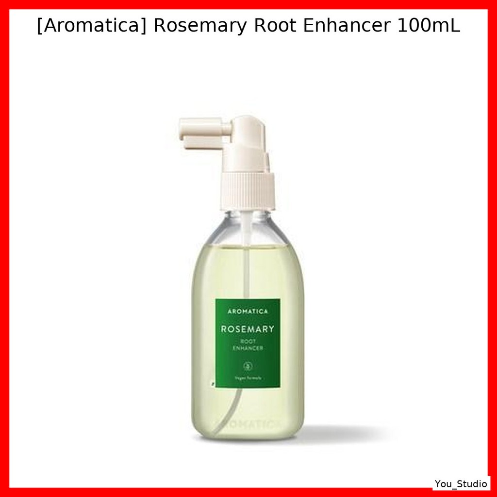 [Aromatica] Rosemary Root Enhancer 100ml/Recarga De Vitalidade E Fortalecimento Do Couro Cabeludo Tônico Capilar Vegano