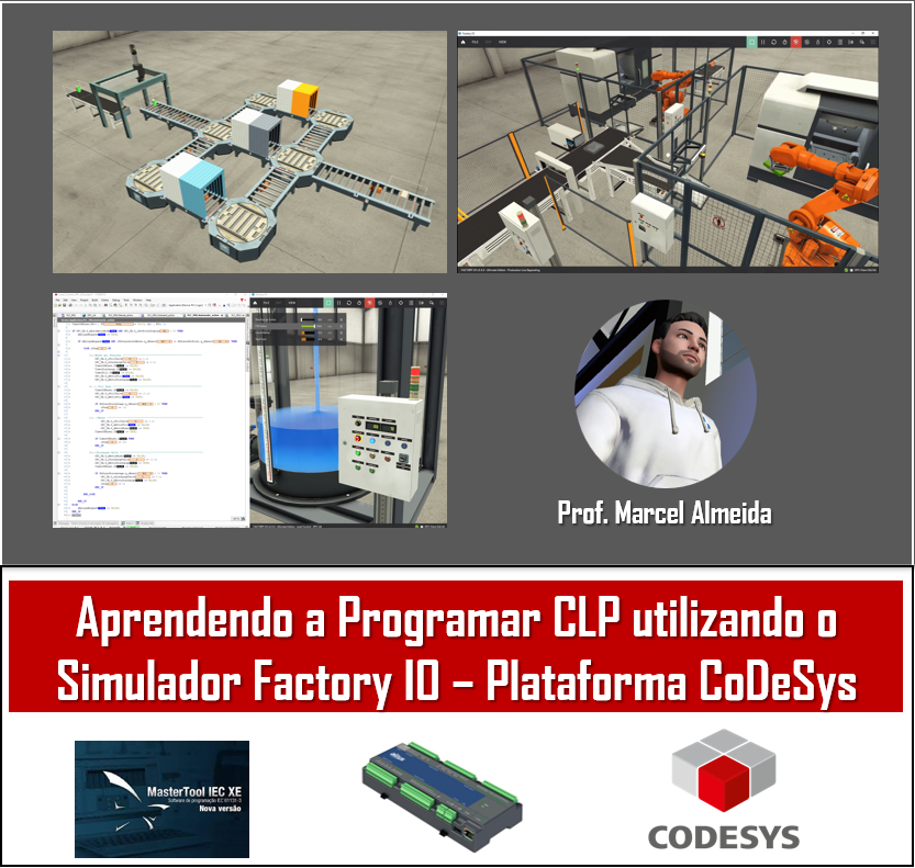 Programação e Simulação CLP - Factory IO + CoDeSys