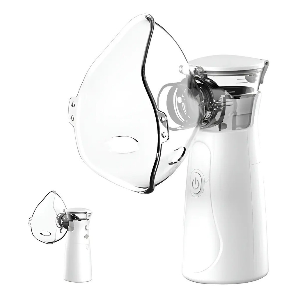 Inalador Nebulizador Mesh Nebulizer Portátil Sem Fio Silencioso Branco