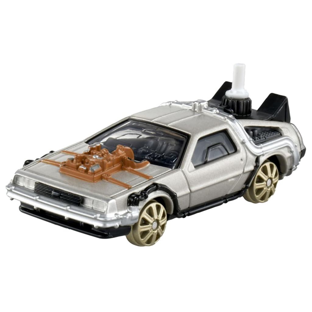 Takara Tomy Tomica Premium unlimited Back to the Future Time Machine (PART 3 / Railroad Wheel Version) Die-Cast Toy Car,