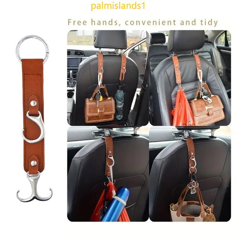 Install Car Backseat Gancho Solução Armazenamento Materiais Couro Para Casa E Viagens