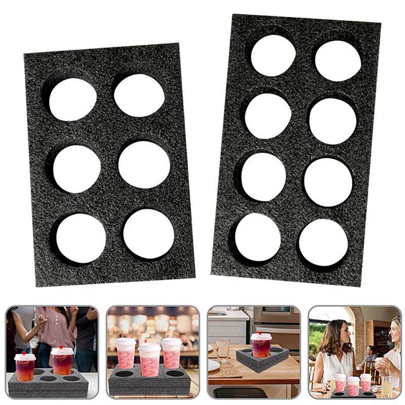 [TinchitdeB] Porta-Copos Bandeja De Bebidas Bandejas De Café Para Viagem Suportes Descartáveis Entrega Take Paing Go Car