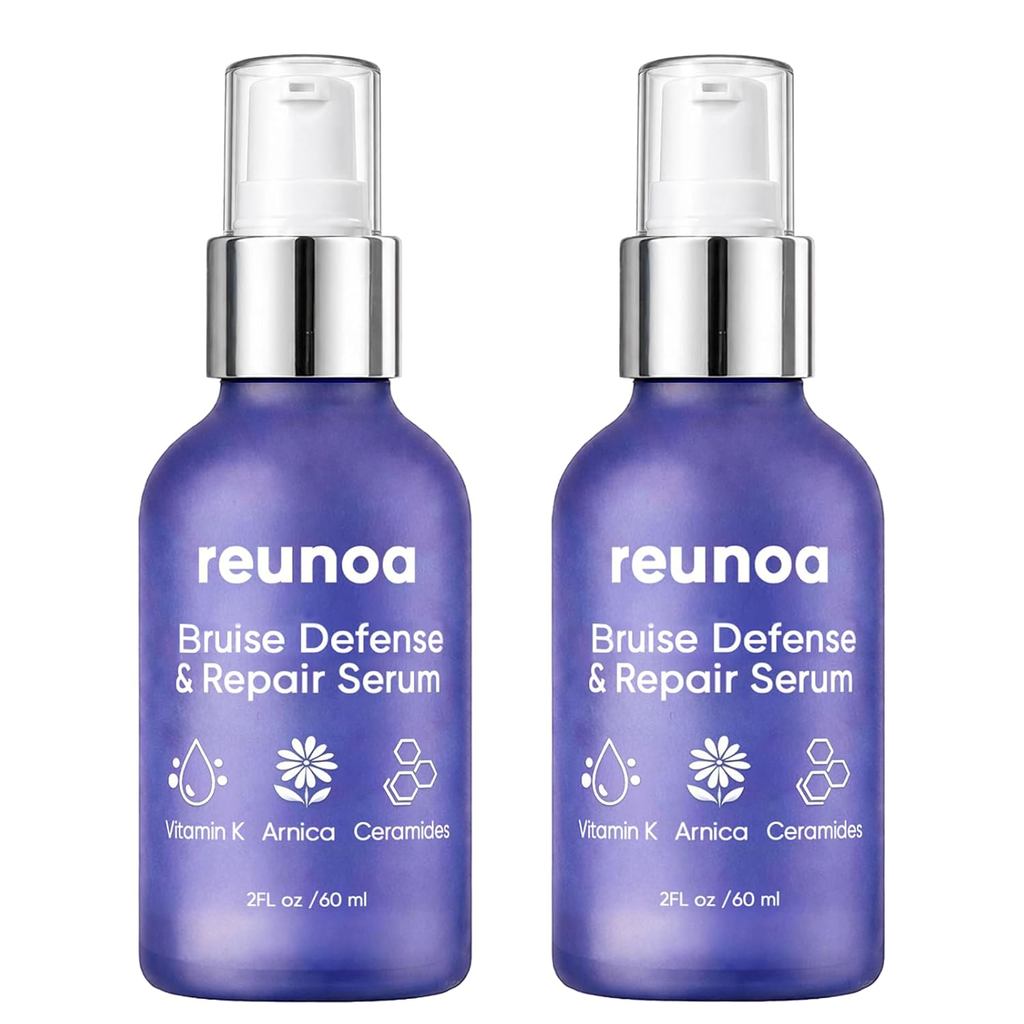 Reunoa Bruise Defense Repair Serum, Reunoa Cream for Skin with Arnica, Vitamin K, Ceramides, Deep Hydrators, Redwuce Dry
