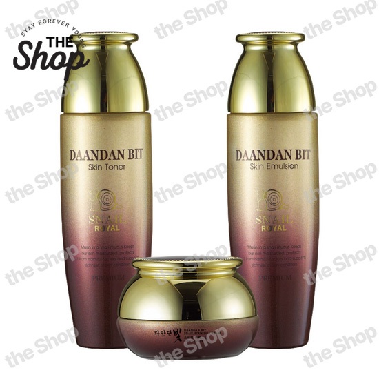 [JIGOTT] DaanDan light Royal Luxury Snail Toner , Emulsão , Creme Conjunto De Cosméticos Coreanos