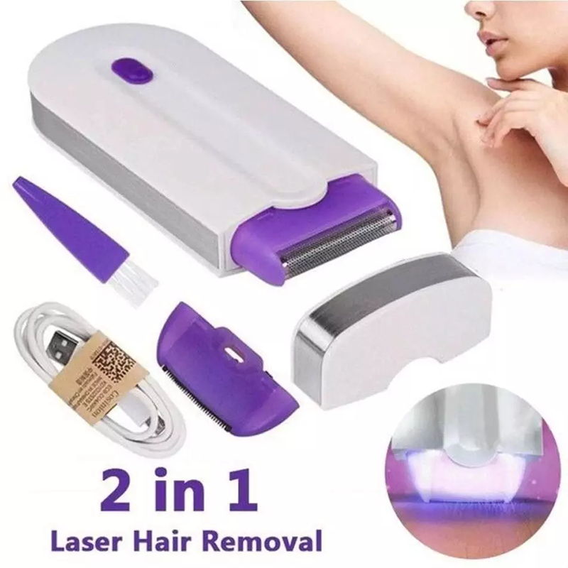 Depilador a laser com sensor de luz azul equipamento de depilação doméstica seguro e eficiente