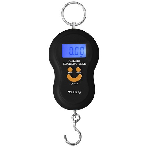 Balança Digital Portátil Preta Eletrônica Scale