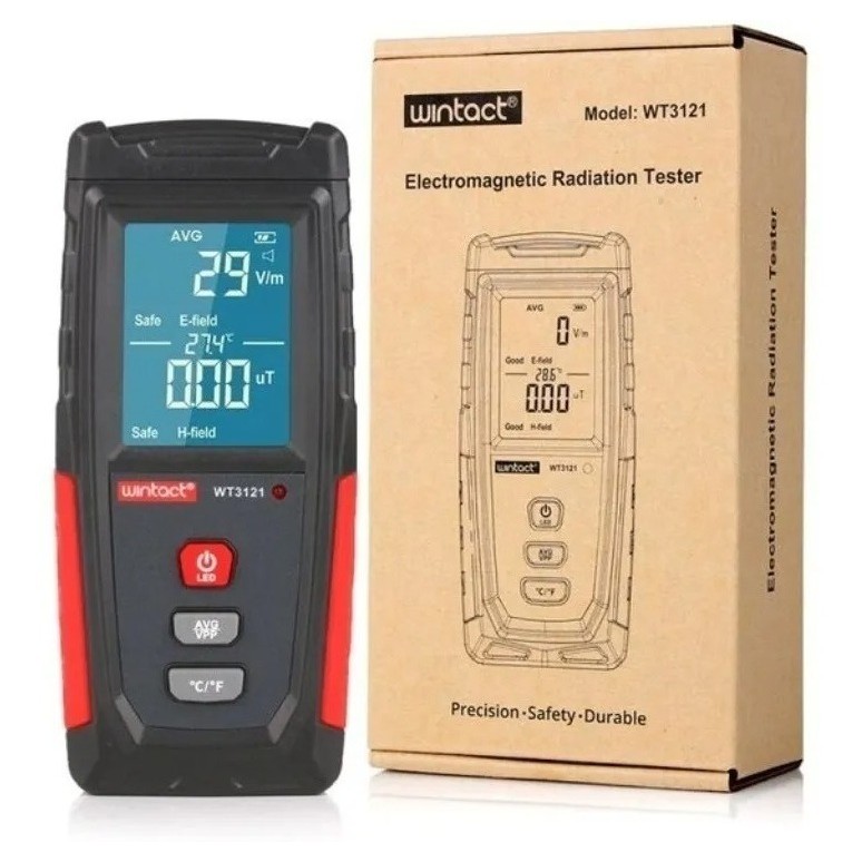 Medidor Detector Radiação Dosímetro Portátil Usb Digital Lcd
