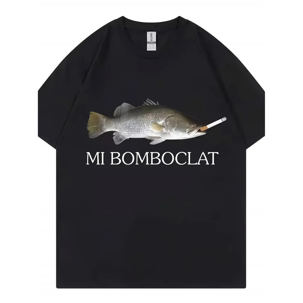 Camiseta 100% algodão Camiseta Masculina Peixe Bomba 