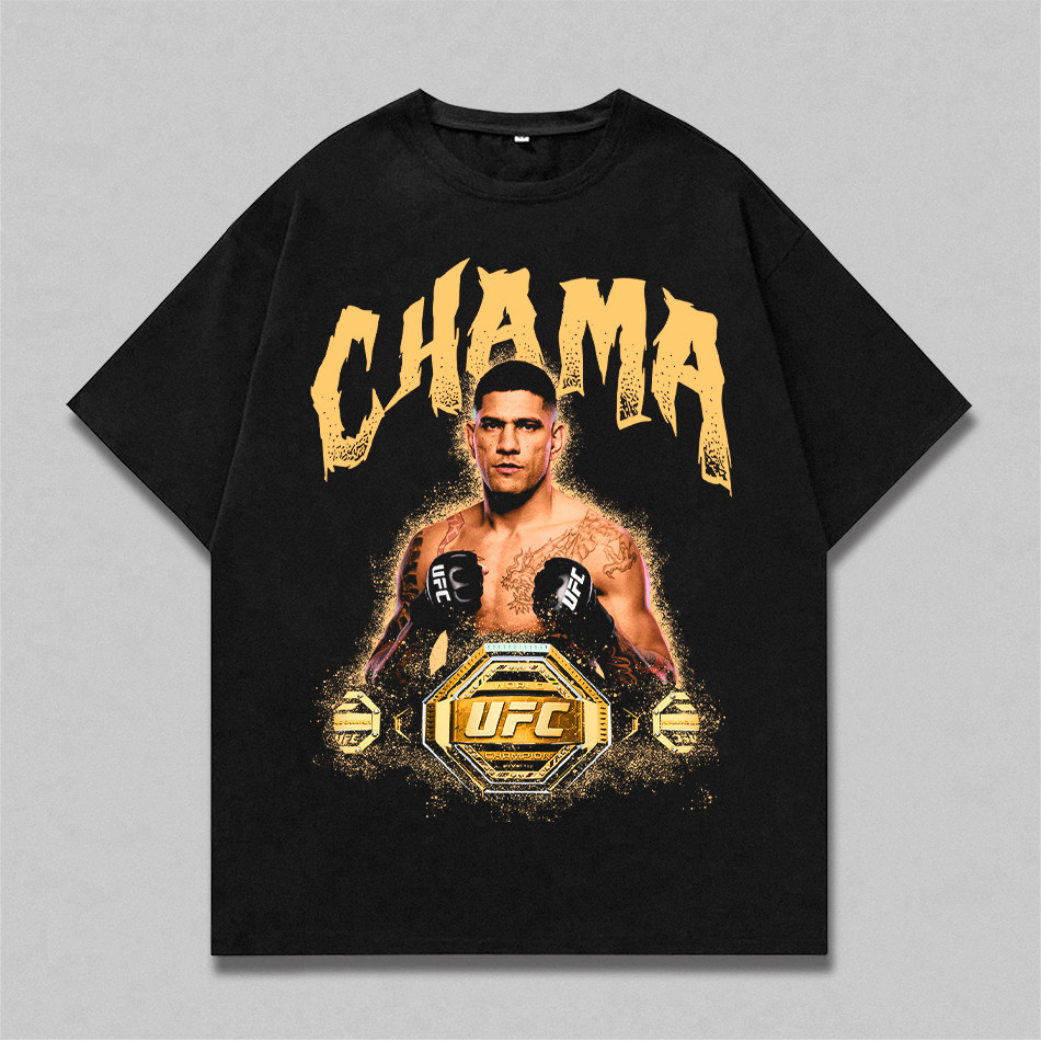 Camiseta  Alex Poatan Chama Lutador UFC  Harajuku Aesthetic Camisa