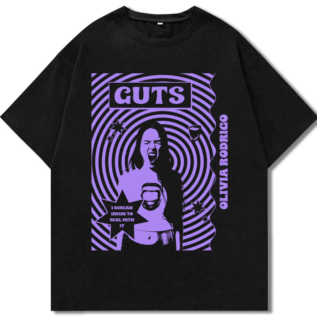 Camiseta Guts Olivia Rodrigo  Harajuku Aesthetic Camisa