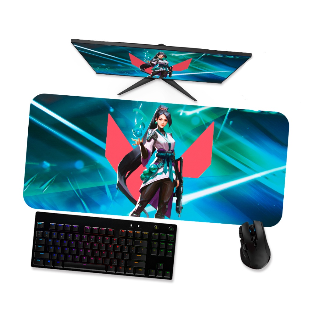 Mouse Pad Gamer Grande VALORANT   SAGE 2 90x40 80x40 60x40 70x30 45x40