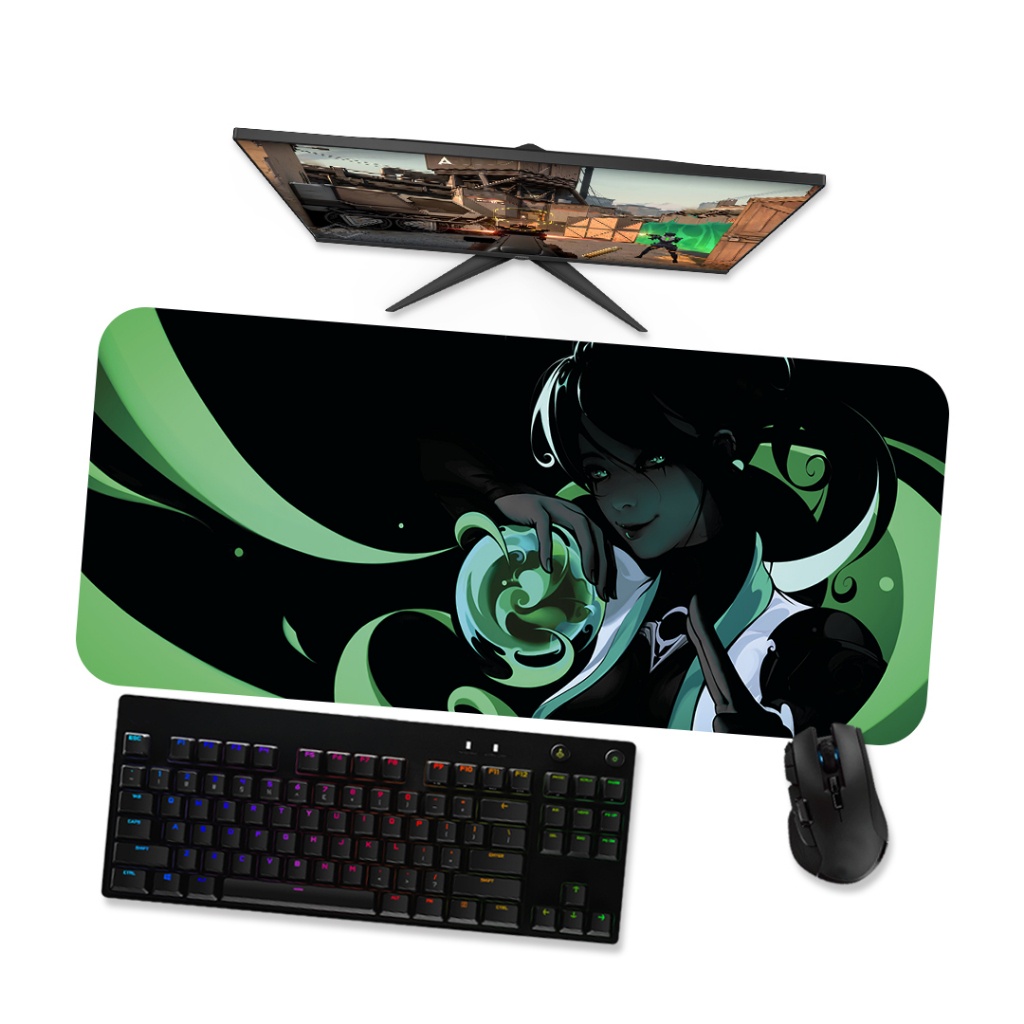 Mouse Pad Gamer Grande Valorant Sage 1 90x40 80x40 60x40 70x30 45x40
