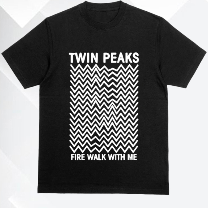 Camisa Masculina Algodão Estampada Serie Twin Peaks Fire Walk With Me