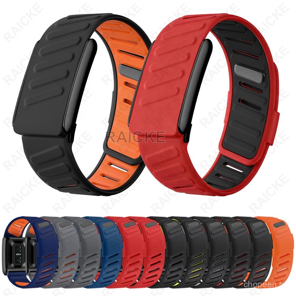 Pulseira de borracha à prova d'água, caixa de metal, material de silicone, adequada para Whoop 5.0 ONE PEAK LIFE MG.
