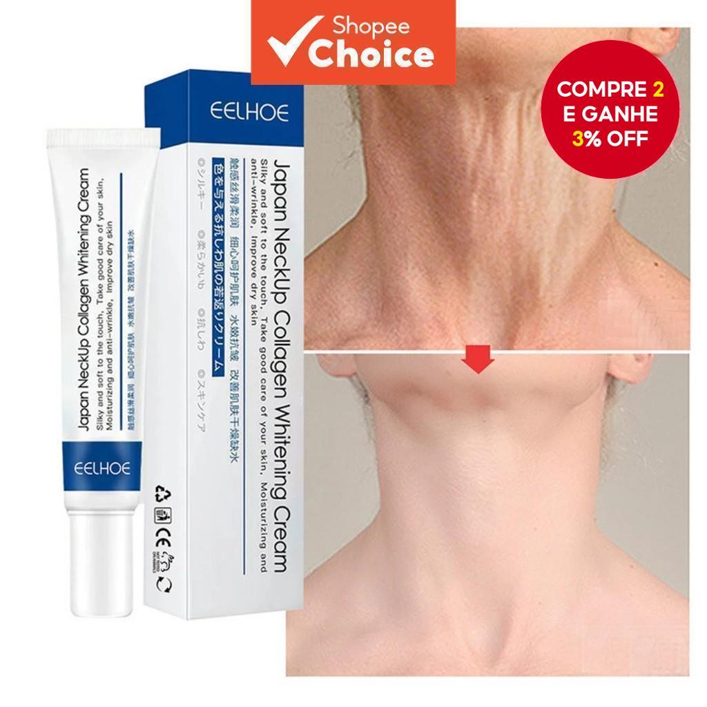 EELHOE 20g Neck Collagen Cream-Fórmula Reafirmante Hidratante Para Diminuir Linhas E Modelar O Contorno Do Pescoço