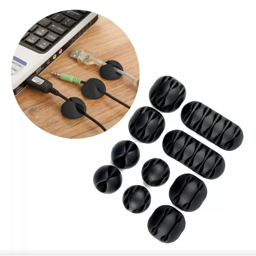 Conjunto Organizador De fios e Cabos X 10 Clips Adesivo Escritorio Adicionar aos favoritos