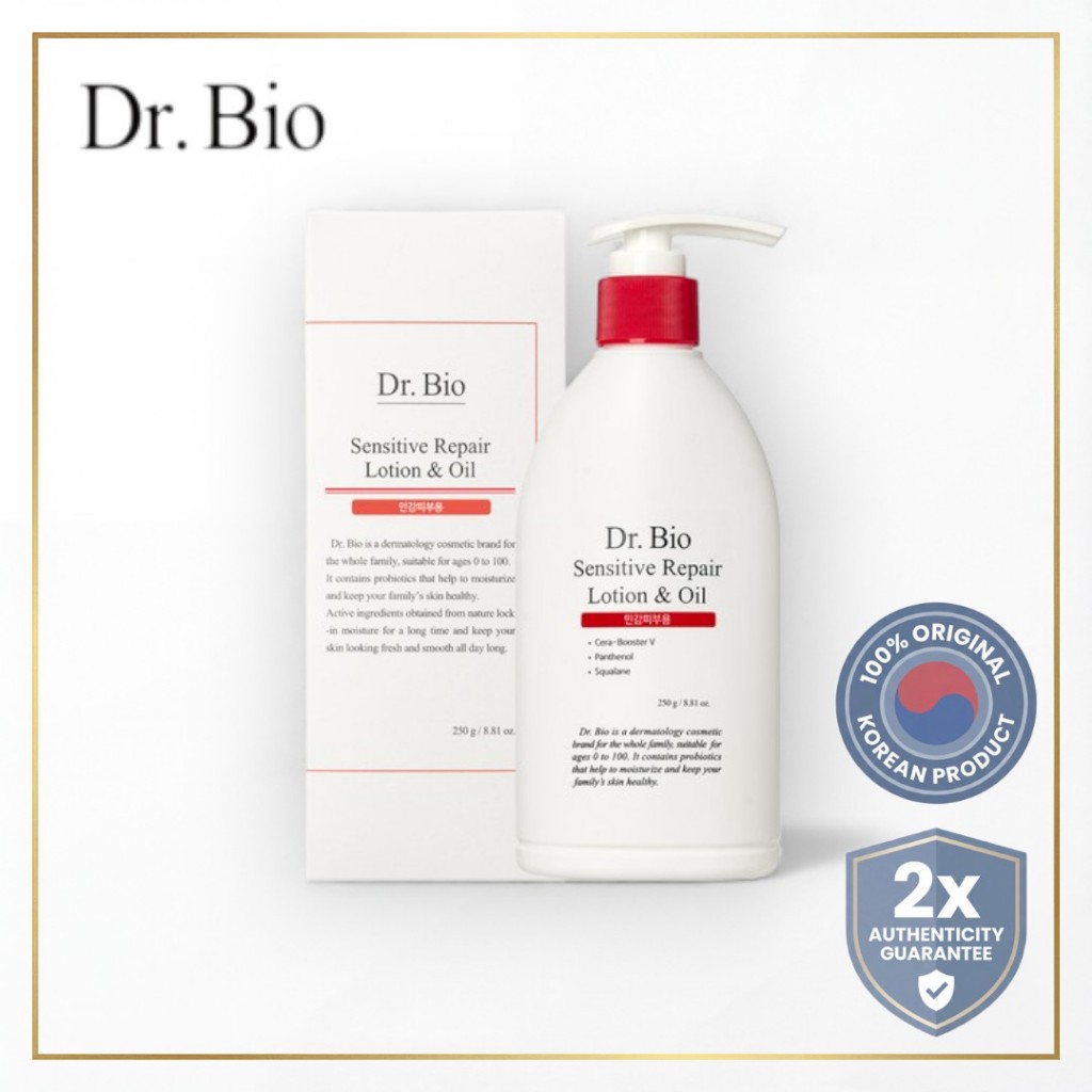 Dr.Bio Sensitive Repair Loção E Óleo 250g – Cuidado Suave Hidratante | Corporal Para Bebê , Suporte Barreira Da Pele