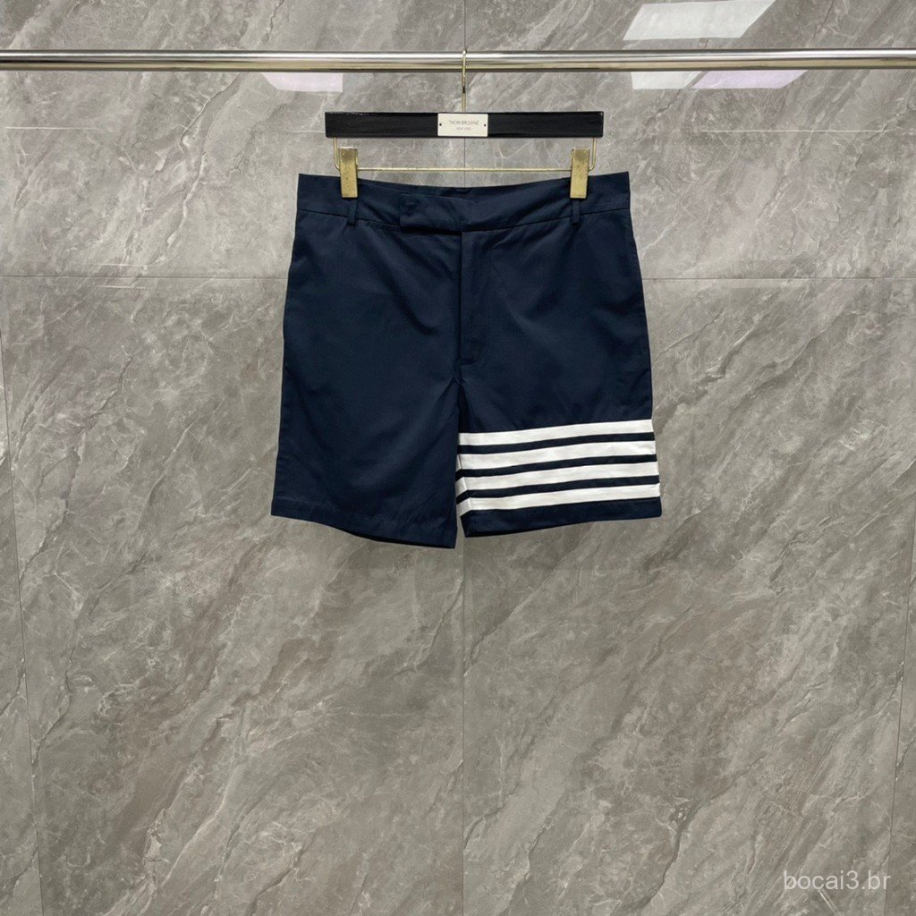 PRPH  New Spring/Summer Men's Fashion Casual Four-Stripe Cotton Shorts and Trousers, Stylish
