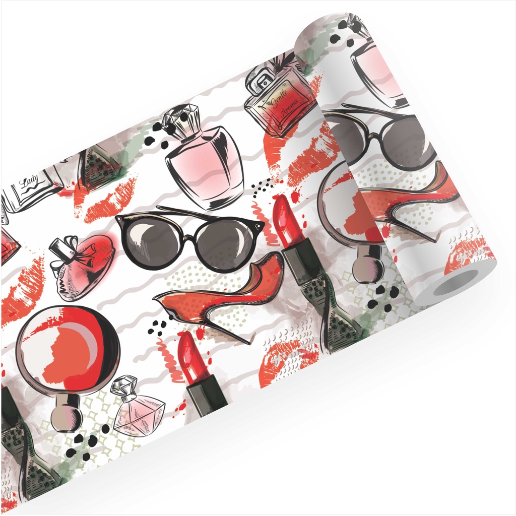 Adesivo Faixa Border Moda Batom Sapato Oculos 3unidades B245