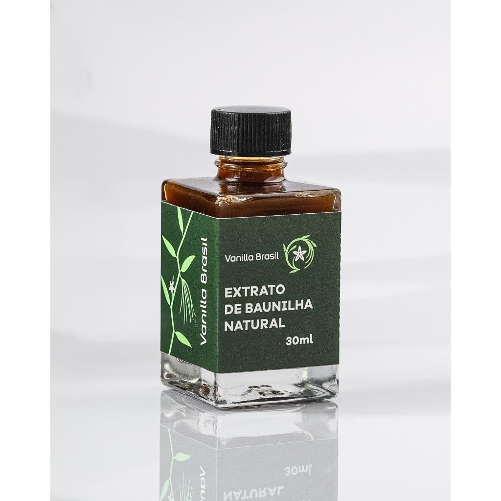 Extrato de Baunilha Natural Concentrado Especial Culinária Confeitaria Doceria Vanilla Brasil 30ml